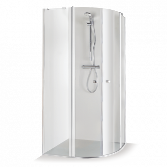 Dušo kabina Brasta Glass SONATA 875-888x875-888x1900 rudas stiklas 